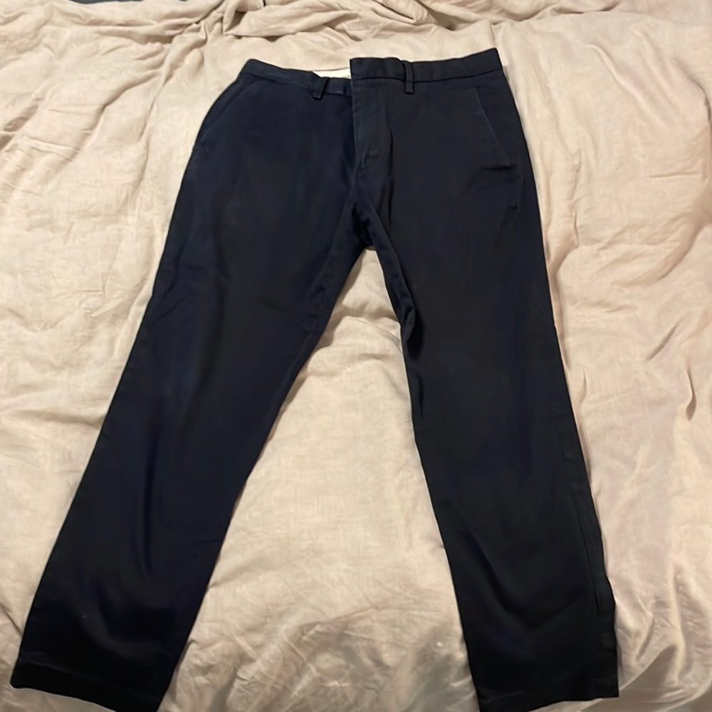 Banana republic navy tapered fit pant, 32x30